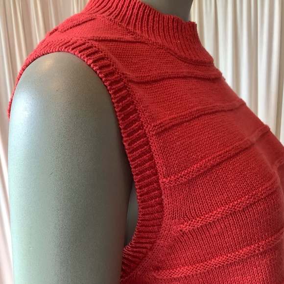 Sanctuary Sleeveless Knit Shell Tank Rich Rust Color Size Medium - Picture 4 of 7